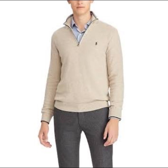 Polo Ralph Lauren Men's Half Zip Long Sleeve Cotton Pullover Sweater - Size XXL - Picture 1 of 3